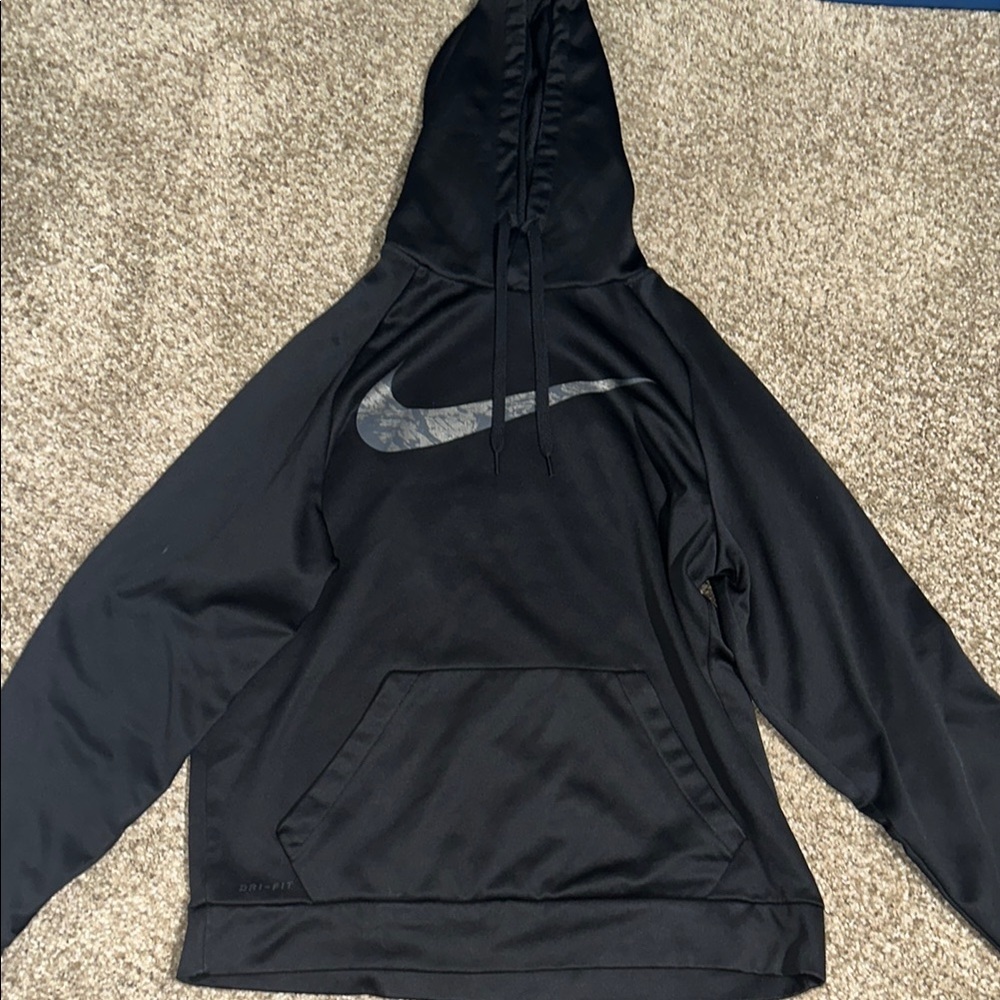 Nike Black and Gray Sweatshirt Pullover